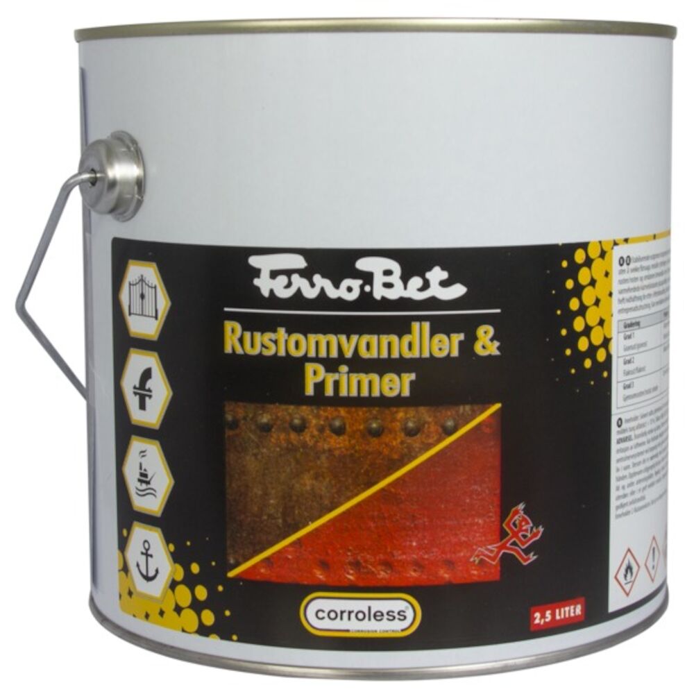 Corroless Rustkiller Rustmaling Brun 2,5 l