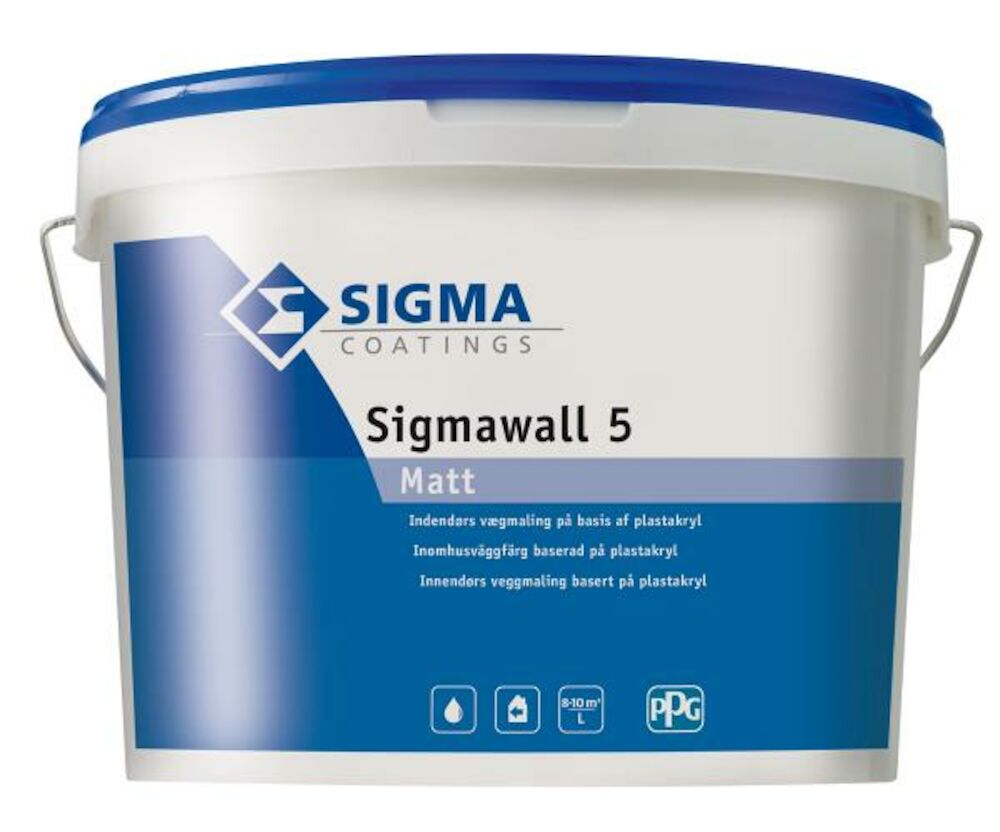 Sigmawall 5 Matt Hvit 10 l