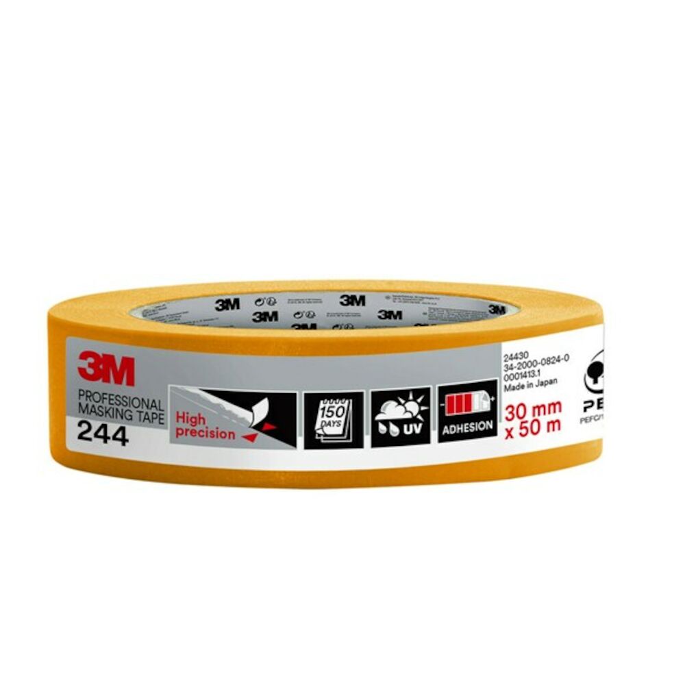 3M Maskeringstape 244 - 50 m x 30 mm