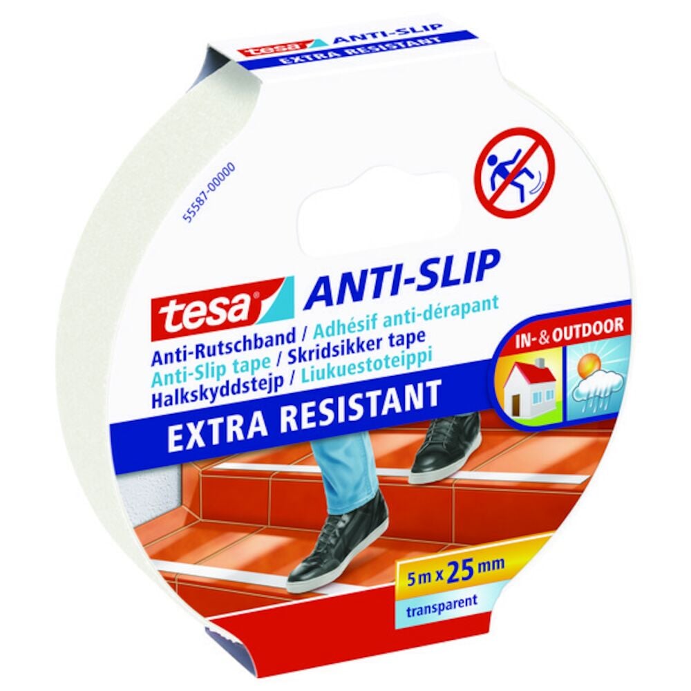 Tesa Antiskli Tape Transparent 25 mm x 5 m