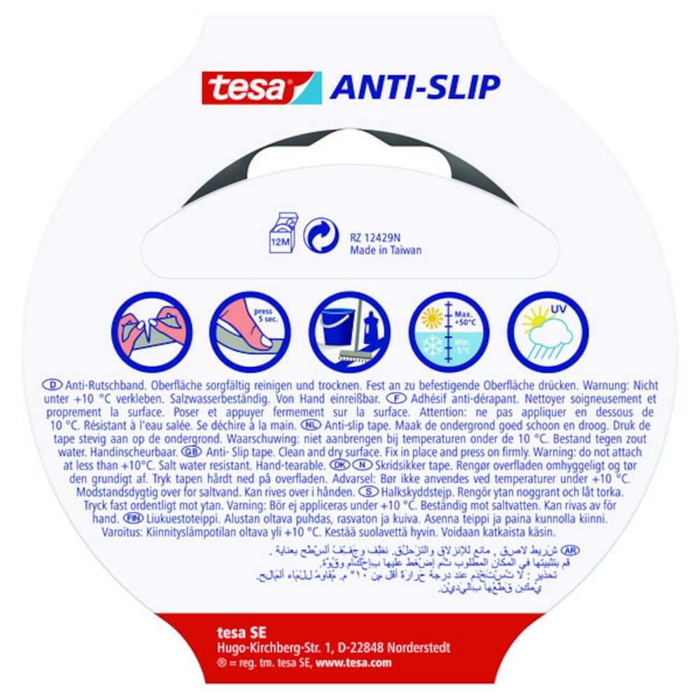 Tesa Antiskli Tape Transparent 25 mm x 5 m