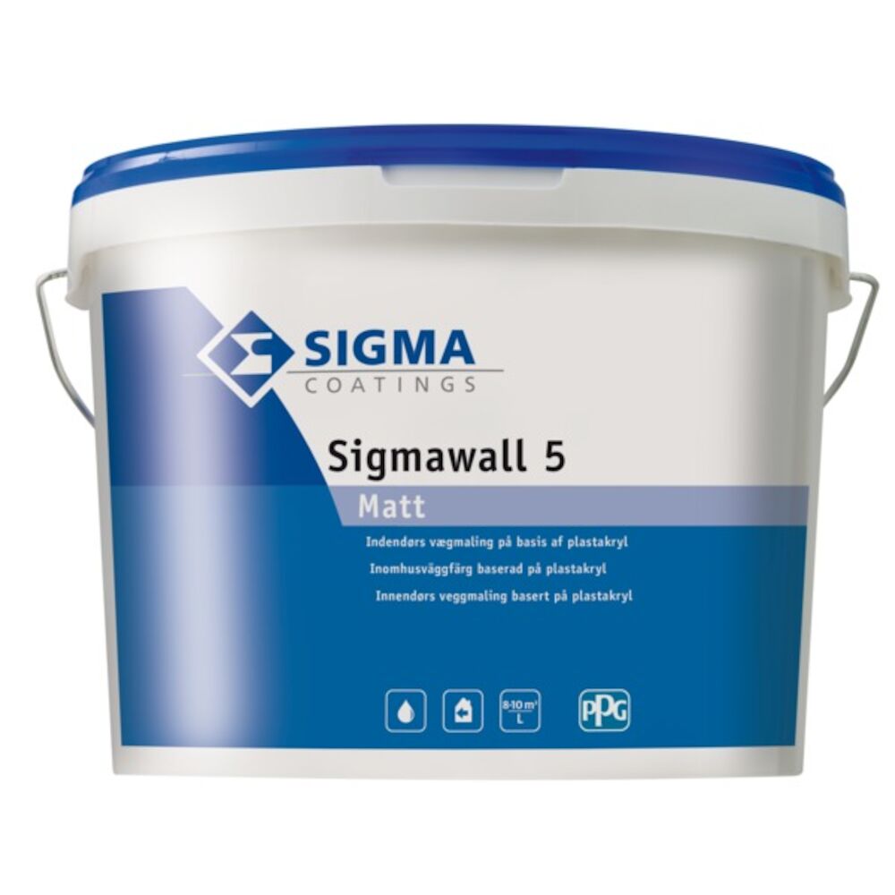 Sigmawall 5 Matt Hvit 10 l